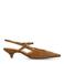 Manfield suède slingback pumps cognac