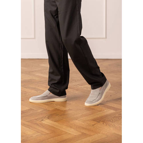 Manfield suède loafers grijs afbeelding