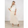 NUKUS gebloemde blouse ecru