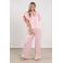 NUKUS wide leg high waist broek lichtroze