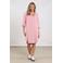 NUKUS midi jurk roze