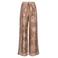 NUKUS wide leg high waist broek bruin