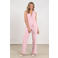 NUKUS wide leg regular waist broek roze