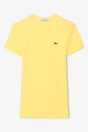 T-shirt geel rib gebreid