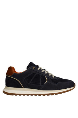 nubuck sneakers donkerblauw