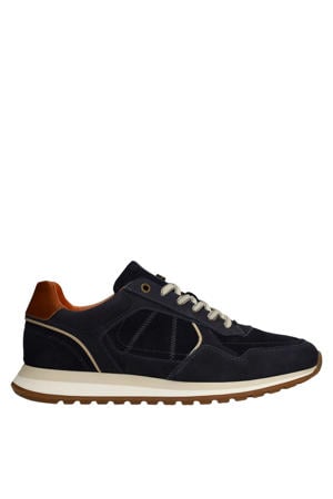 nubuck sneakers donkerblauw