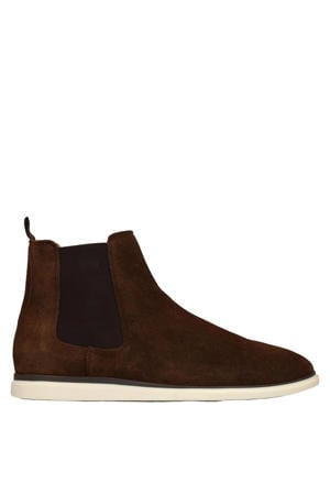 suède chelsea boots bruin