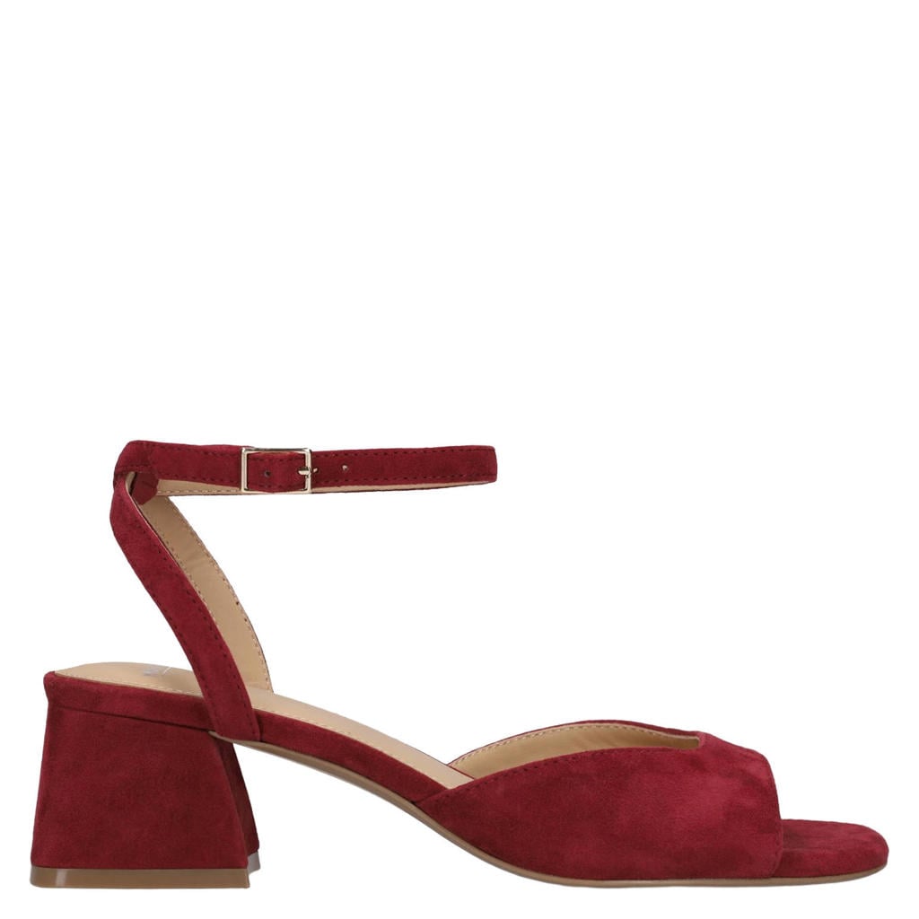Bordeaux dames Manfield suède sandalettes