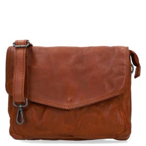 leren crossbody tas cognac