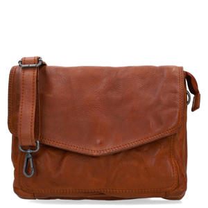 leren crossbody tas cognac