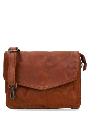 leren crossbody tas cognac