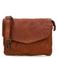No Stress leren crossbody tas cognac