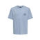 ONLY & SONS JUNIOR T-shirt met backprint blauw