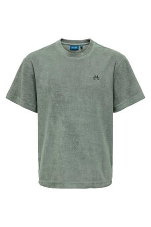 badstof T-shirt groen
