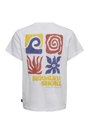 T-shirt met backprint wit