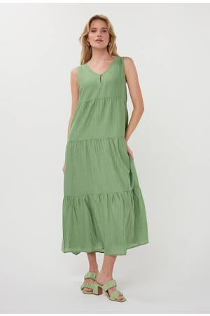 midi jurk groen
