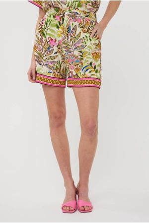 regular high waist casual short multi