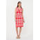 Esqualo midi jurk rood