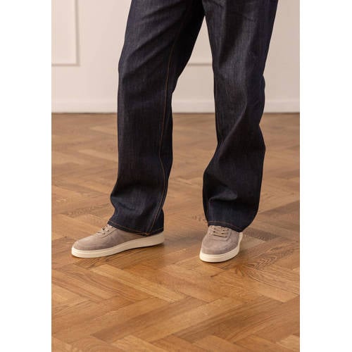 Manfield suède sneakers beige afbeelding