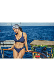 thumbnail: Annadiva Swim voorgevormde bikinitop Waves donkerblauw