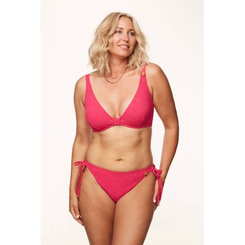 Annadiva Swim strik bikinibroekje Pink Garden roze afbeelding