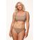 Annadiva Swim strik bikinibroekje Sparkling taupe
