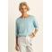 Expresso top lichtblauw gebreid