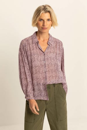 blouse donkerrood