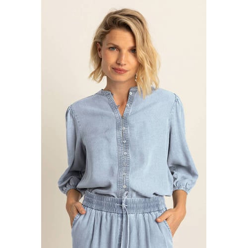 Expresso blouse light blue denim afbeelding