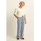 Expresso denim wide leg high waist casual broek light blue denim