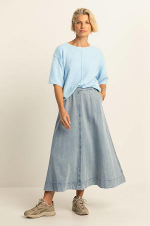 denim spijkerrok light blue denim