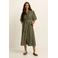 Expresso blousejurk olijfgroen