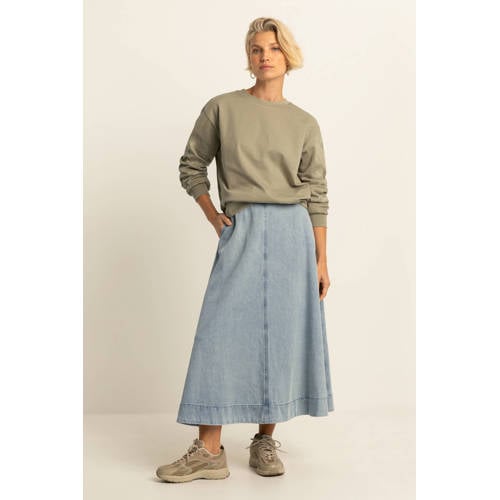 Expresso gebloemde sweater lichtgroen afbeelding