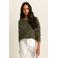 Expresso pullover olijfgroen gebreid