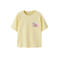 NAME IT KIDS T-shirt met backprint lichtgeel