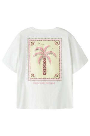 T-shirt met backprint wit