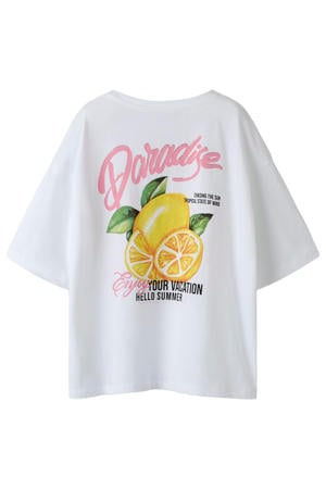 T-shirt met backprint wit