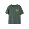 NAME IT KIDS T-shirt met backprint donkergroen