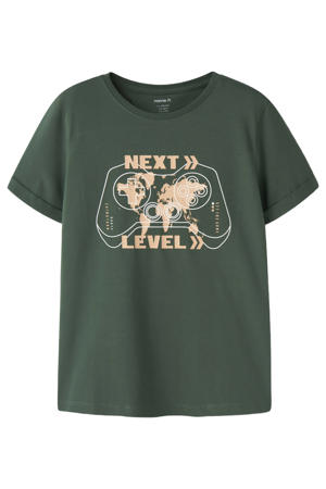 T-shirt donkergroen