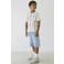 NAME IT KIDS geruite short light blue denim