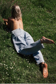 thumbnail: Catwalk Junkie barrel jeans medium blue denim