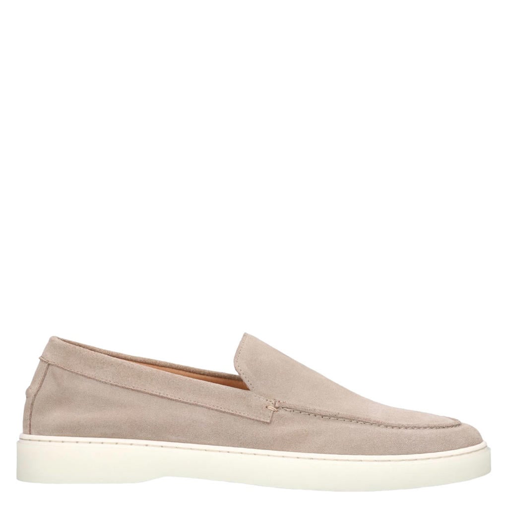 Beige heren Manfield suède loafers