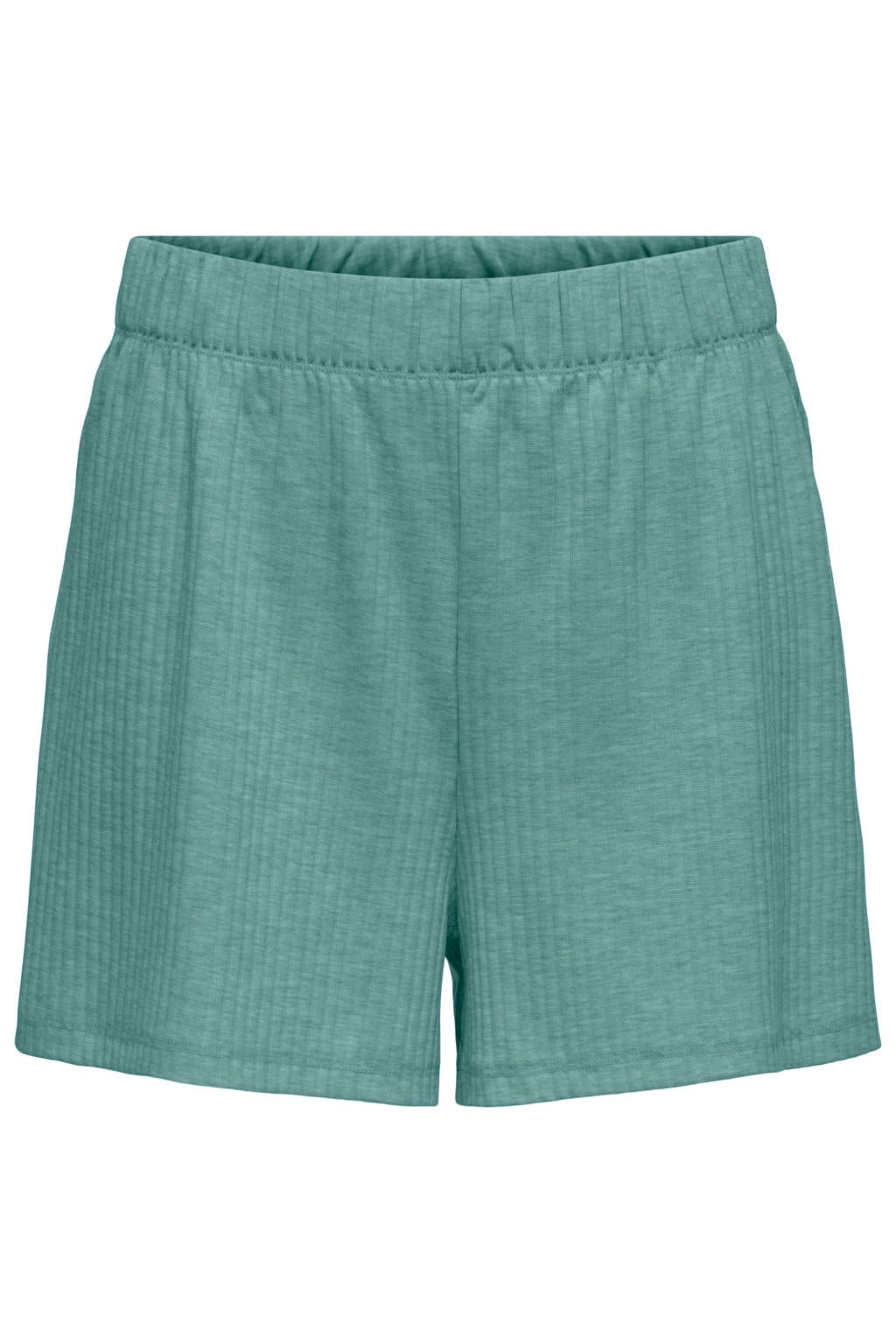 Grijsgroene dames ONLY PLAY sportshort Onpseren groen van polyester met regular fit, regular waist en elastische tailleband