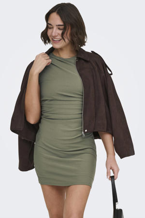 maxi jurk kaki