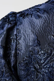 thumbnail: MS Mode jacquard bomberjack Plus Size - donkerblauw