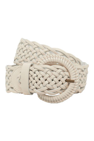 leren riem ecru