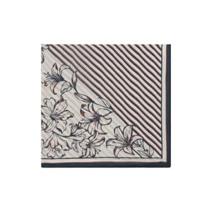 sjaal met print donkerblauw