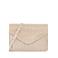 Caroll crossbody tas naturel/zilverkleurig
