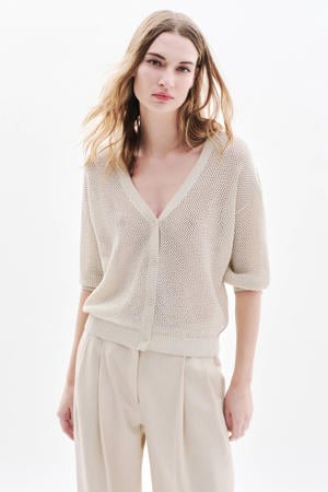 vest crème gebreid