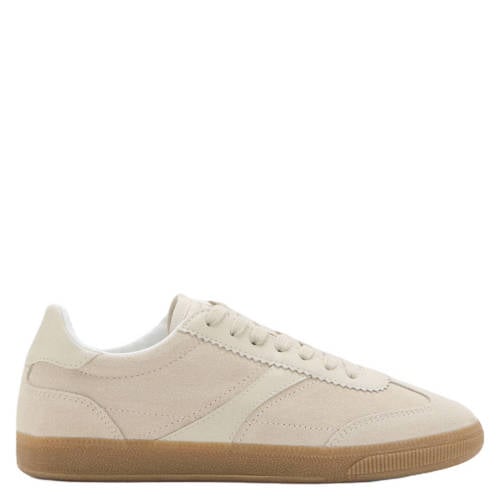 Mango suède sneakers beige afbeelding